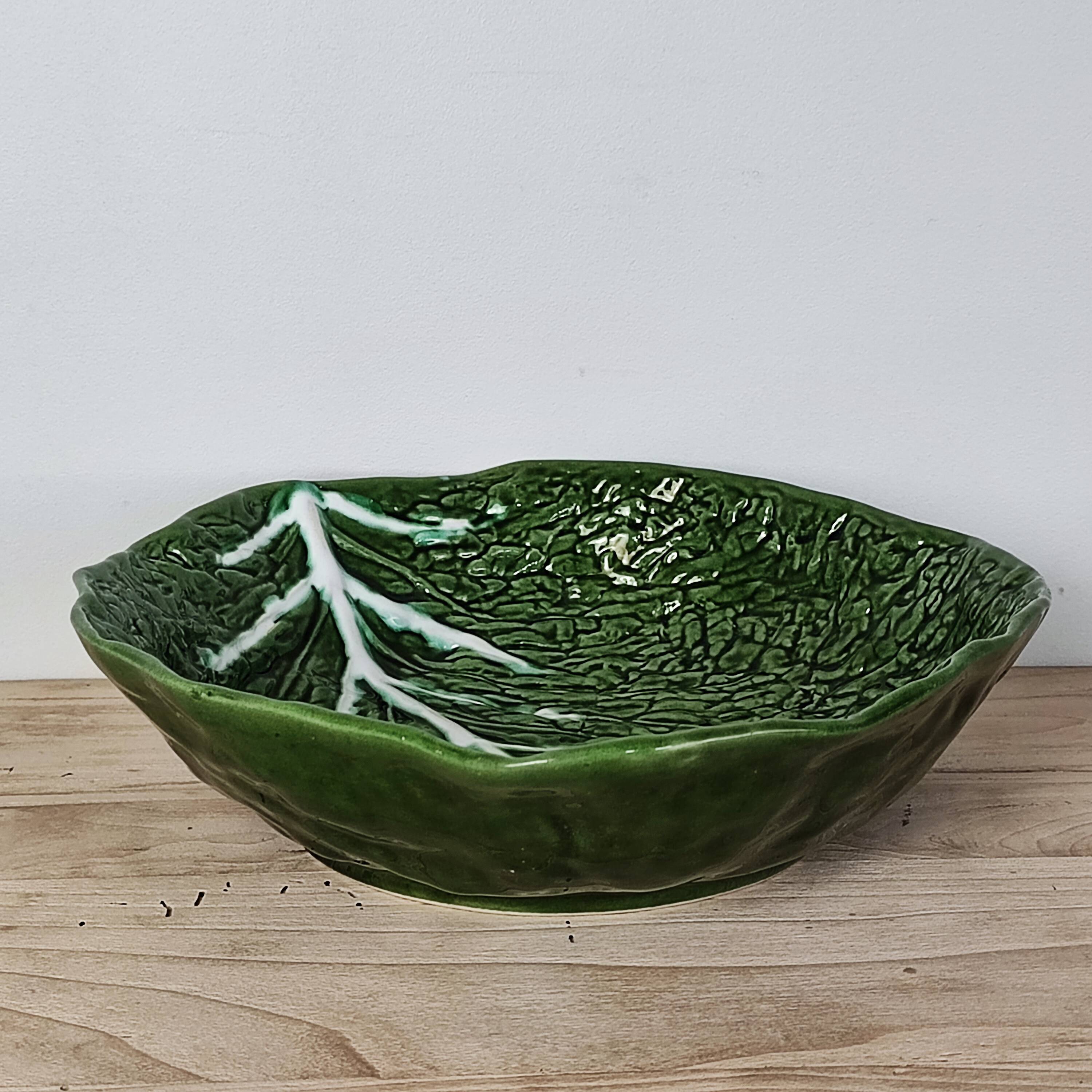 Deep “cabbage leaf” dish