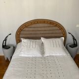 Rattan and wicker headboard