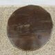 Brutalist stool in solid wood