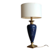 LE DAUPHIN lamp in vintage ceramic and brass