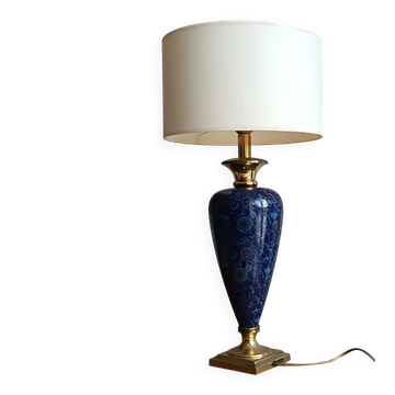 LE DAUPHIN lamp in vintage ceramic and brass