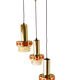 Suspension space age 3 lights Raak Amsterdam 70s