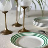 6 vintage Slave dessert plates