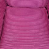 Fauteuil club ancien en tissu années 50