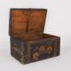 Chinese wooden chest with floral illustrations (China, circa 1900) #3