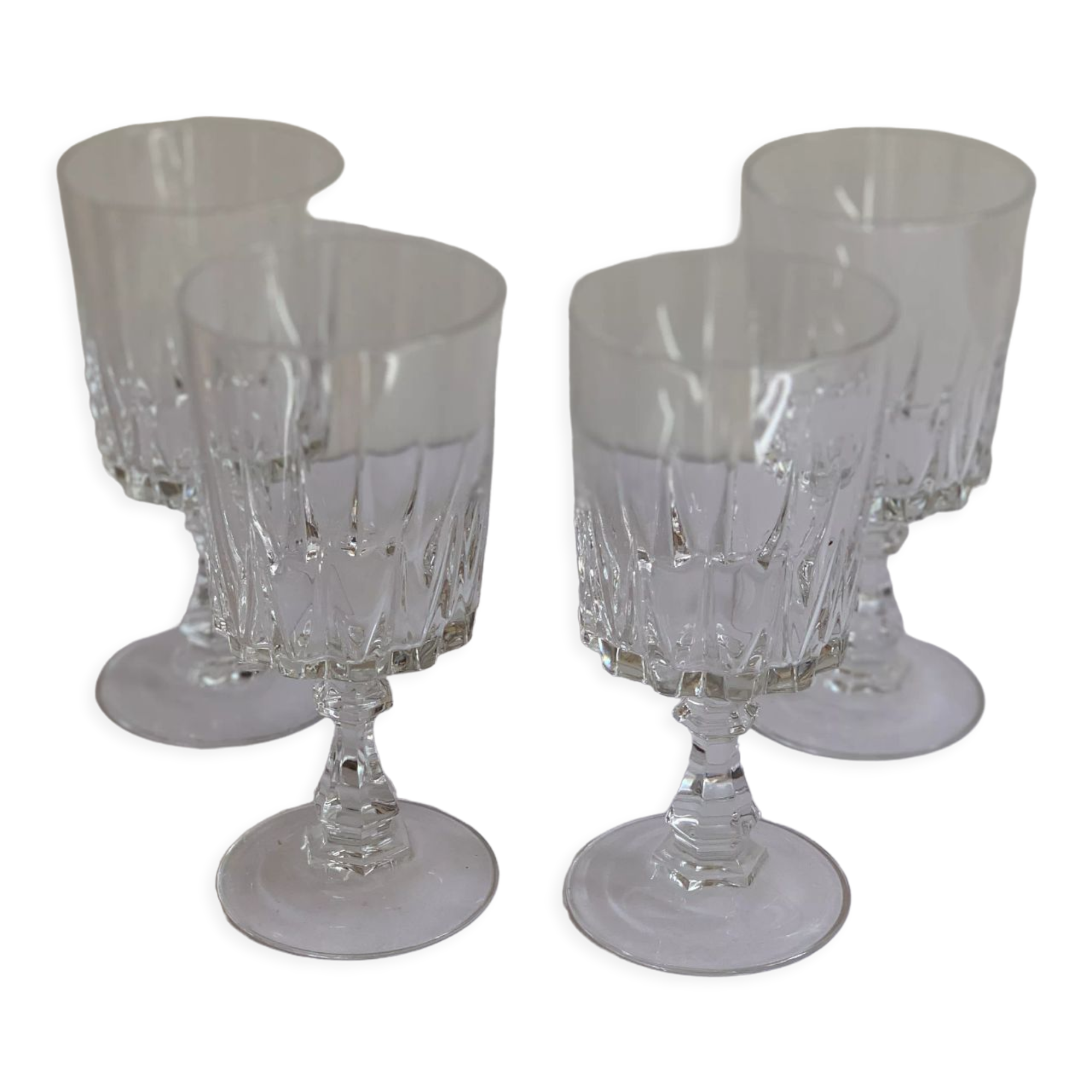 Crystal wine glasses