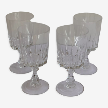 Crystal wine glasses