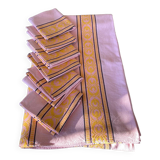 Nappe avec ses 6 serviettes