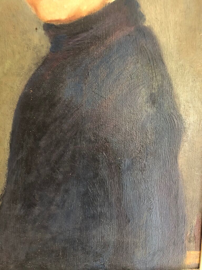 Table: school of the 19th: Portrait of a child