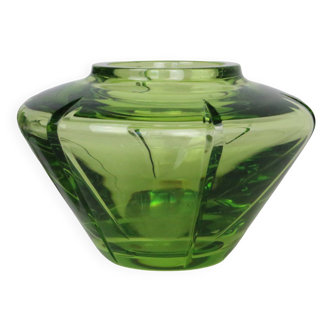 Vase en cristal de sèvres vert