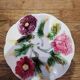 Very beautiful barbotine Vintage plate Choisy Le roi