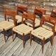 6 elegant vintage 1960s Danish rope chairs