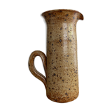 Vintage sandstone pitcher signed Guy Baudat