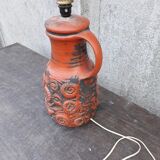 Ceramic floor lamp from the 70 made by Carstens (Germany)