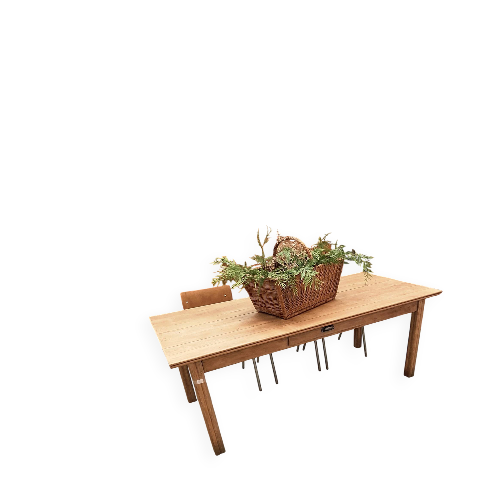 Table de ferme en chêne massif