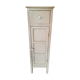 Antique tall cabinet painted white