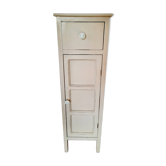 Meuble haut ancien peint en blanc