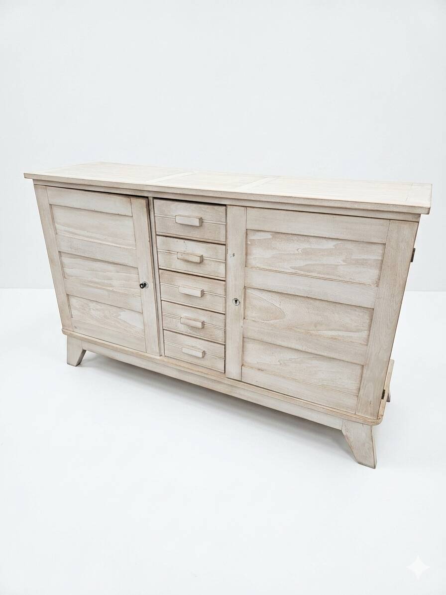 Enfilade René Gabriel en chêne des années 50