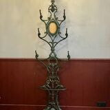 Cast iron coat rack 19th Alfred Corneau Frères Charleville