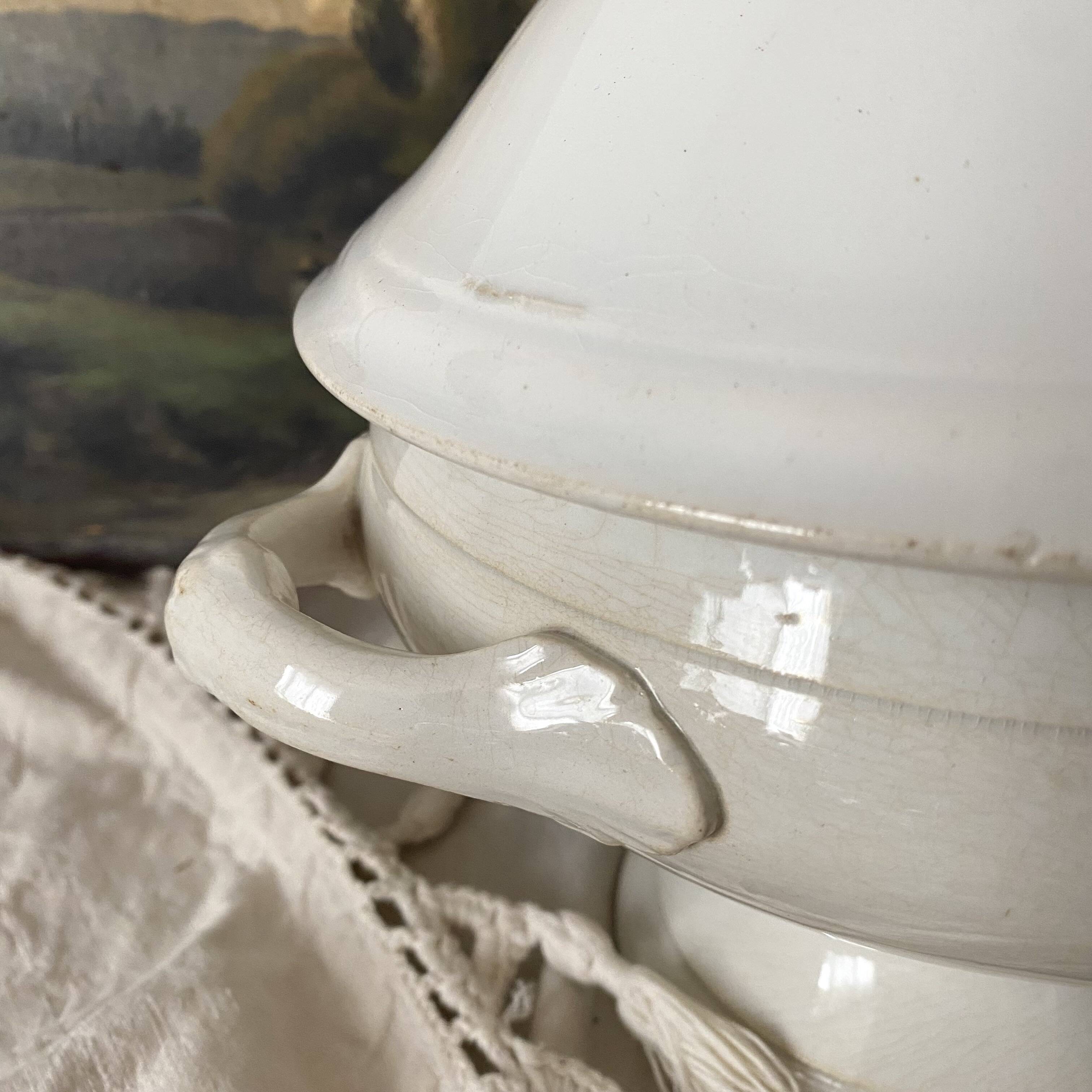 Antique St Amand soup tureen