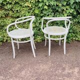 Antique pair of Italian Salvatore Leone chairs