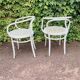 Ancienne paire de chaises italienne Salvatore Leone