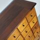 Large Dutch Industrial Beech Apothecary / School Cabinet, Mid-20th Century
