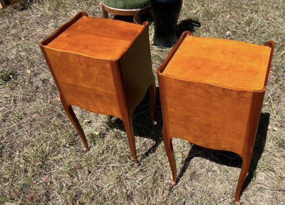 Wooden bedside tables