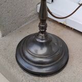 Swan neck lamp tulip shade glass paste vannes antique vintage