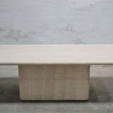 Vintage coffee table in travertine
