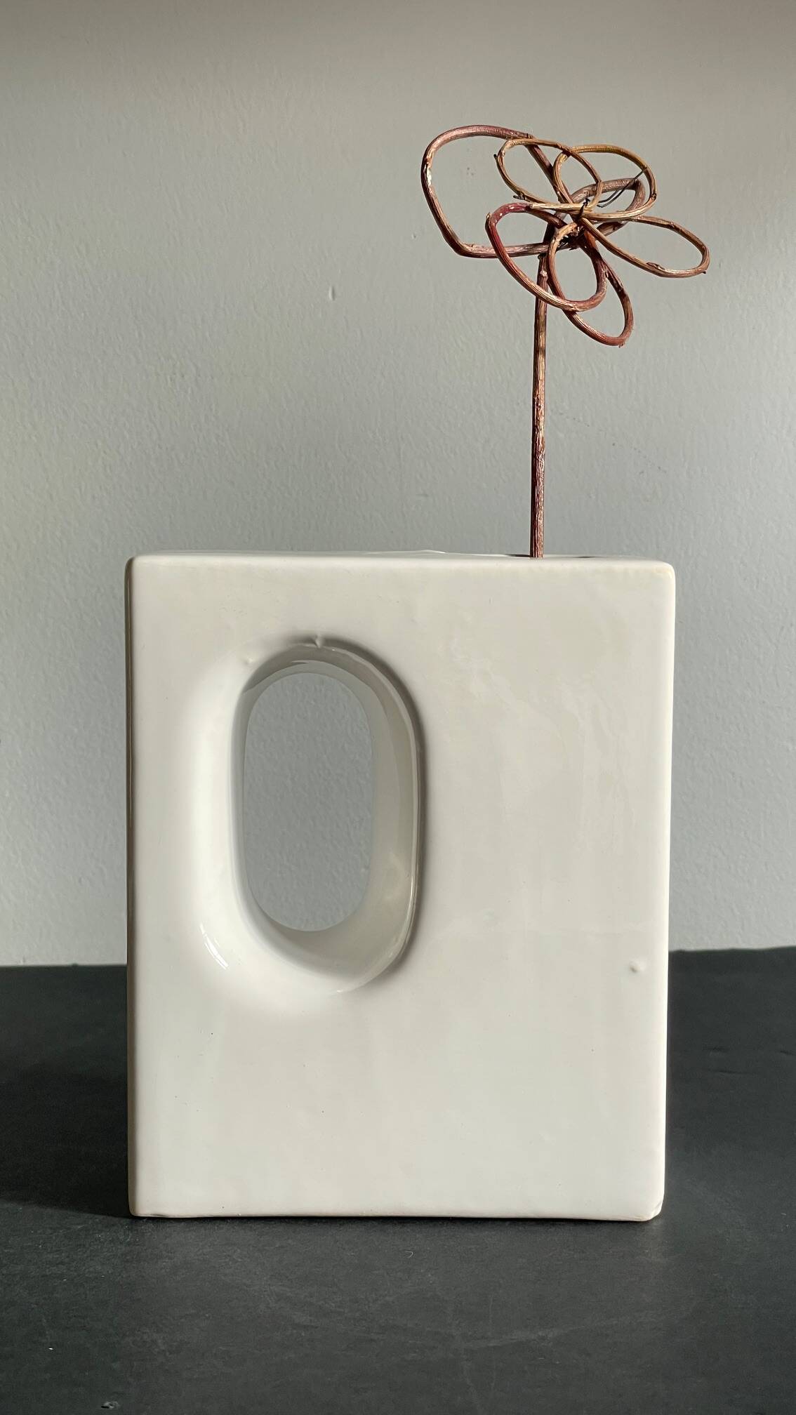 1980s Ceramic Design Vase