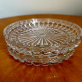 Vintage molded glass empty pocket cups