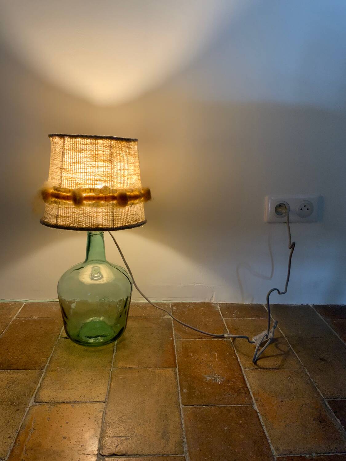Lampe vintage dame Jeanne