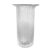 Vase scandinave verre pressé vintage