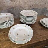 Set of Cérabel porcelain soup and dinner plates from Baudour