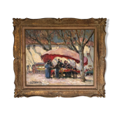 Peinture marché  provençal