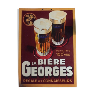 Georges J beer advertising card
