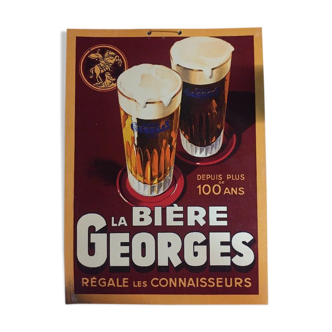 Carton publicitaire bière Georges J