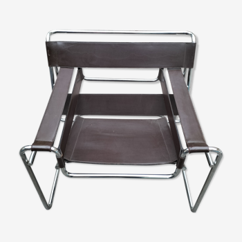 Fauteuil  Wassily de Mercel Breuer édition gavina