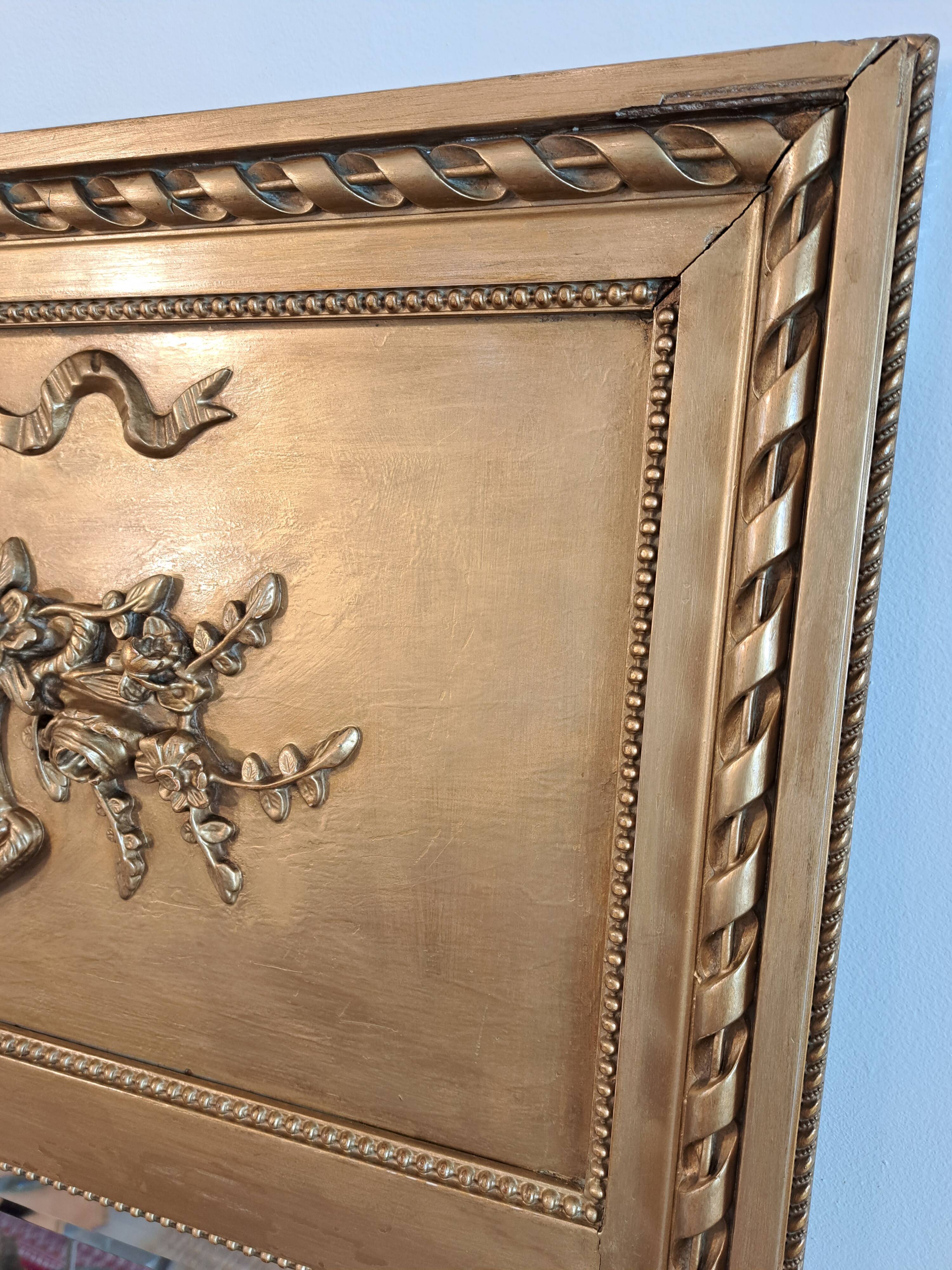 Trumeau mirror in Louis XVI style