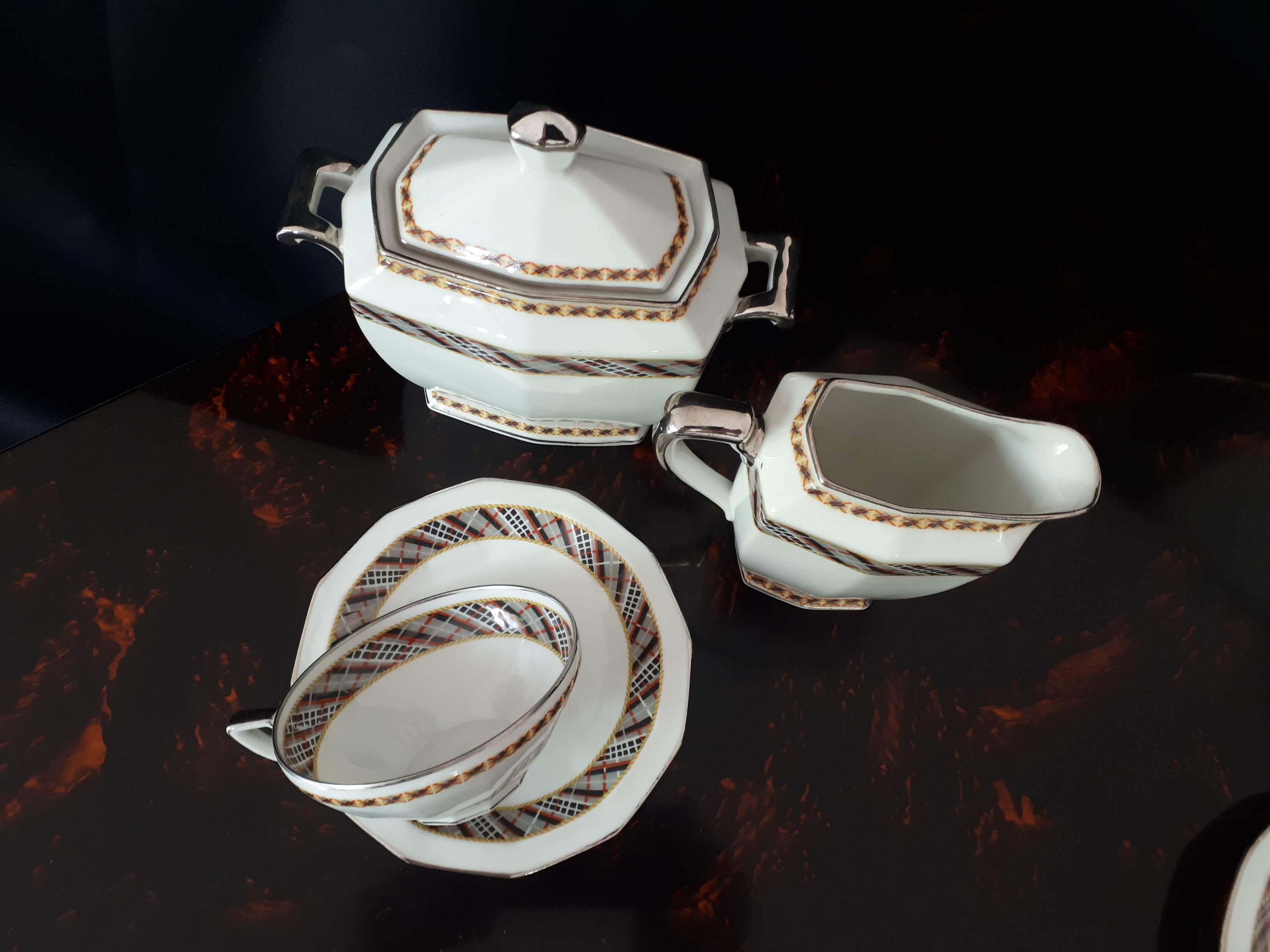 Art deco porcelain service Bernardaud Limoges