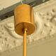 Kinkeldey gold-plated brass and faceted glass chandelier, 1960s