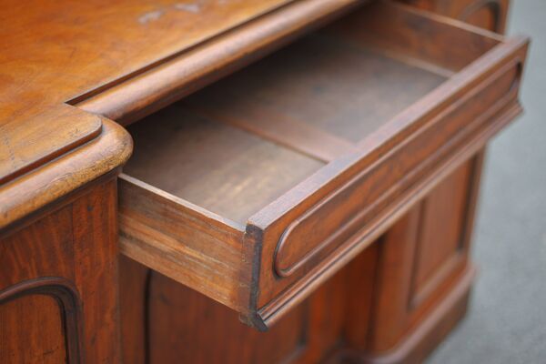 Meuble bois d'acajou ancien, meuble comptoir anglais, serviteur anglais, meuble buffet