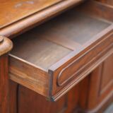 Antique mahogany wood furniture, English counter furniture, English servant, buffet furniture
