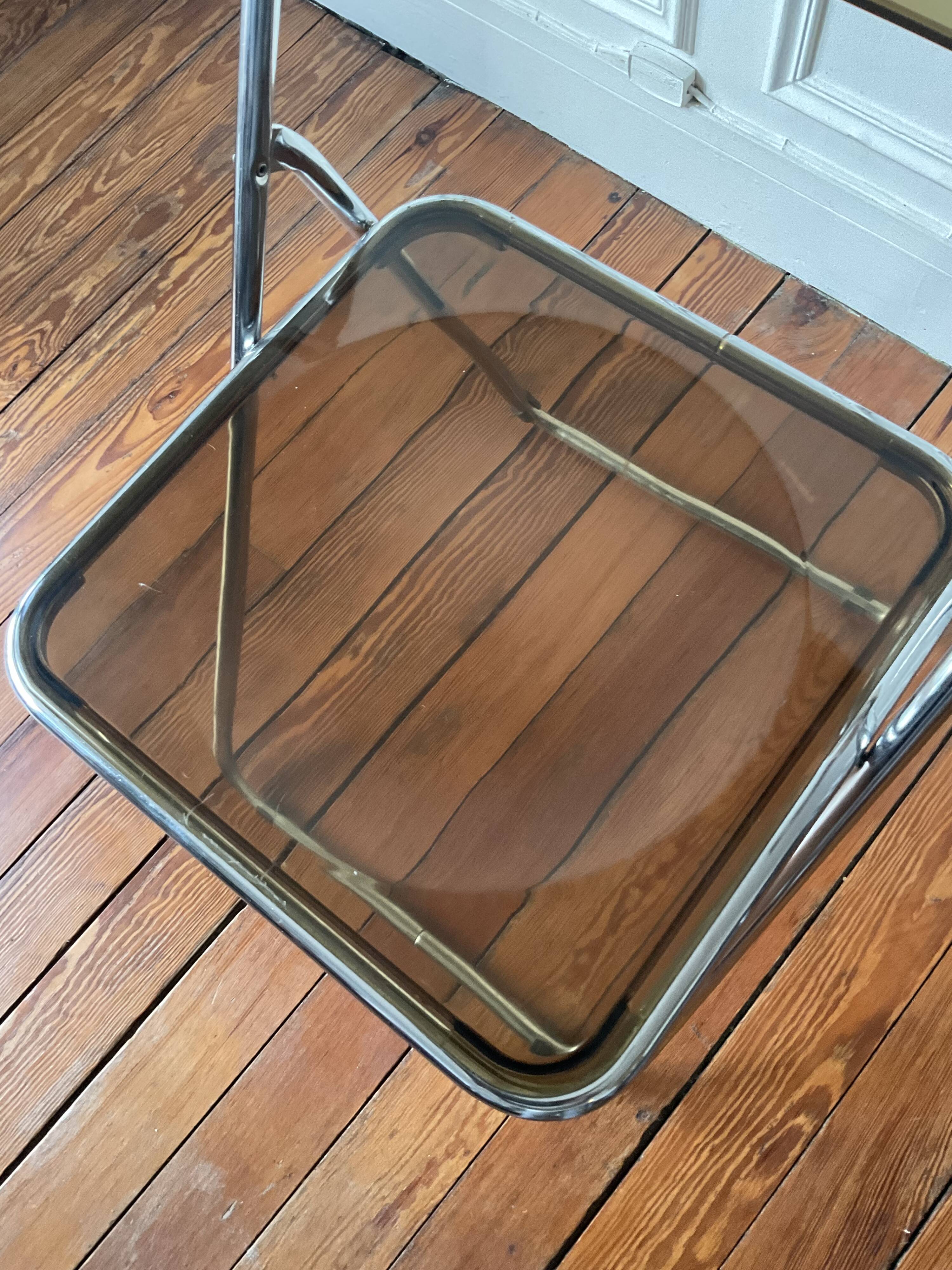 Plexiglass folding chair