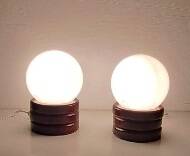 Pair of bedside lamps