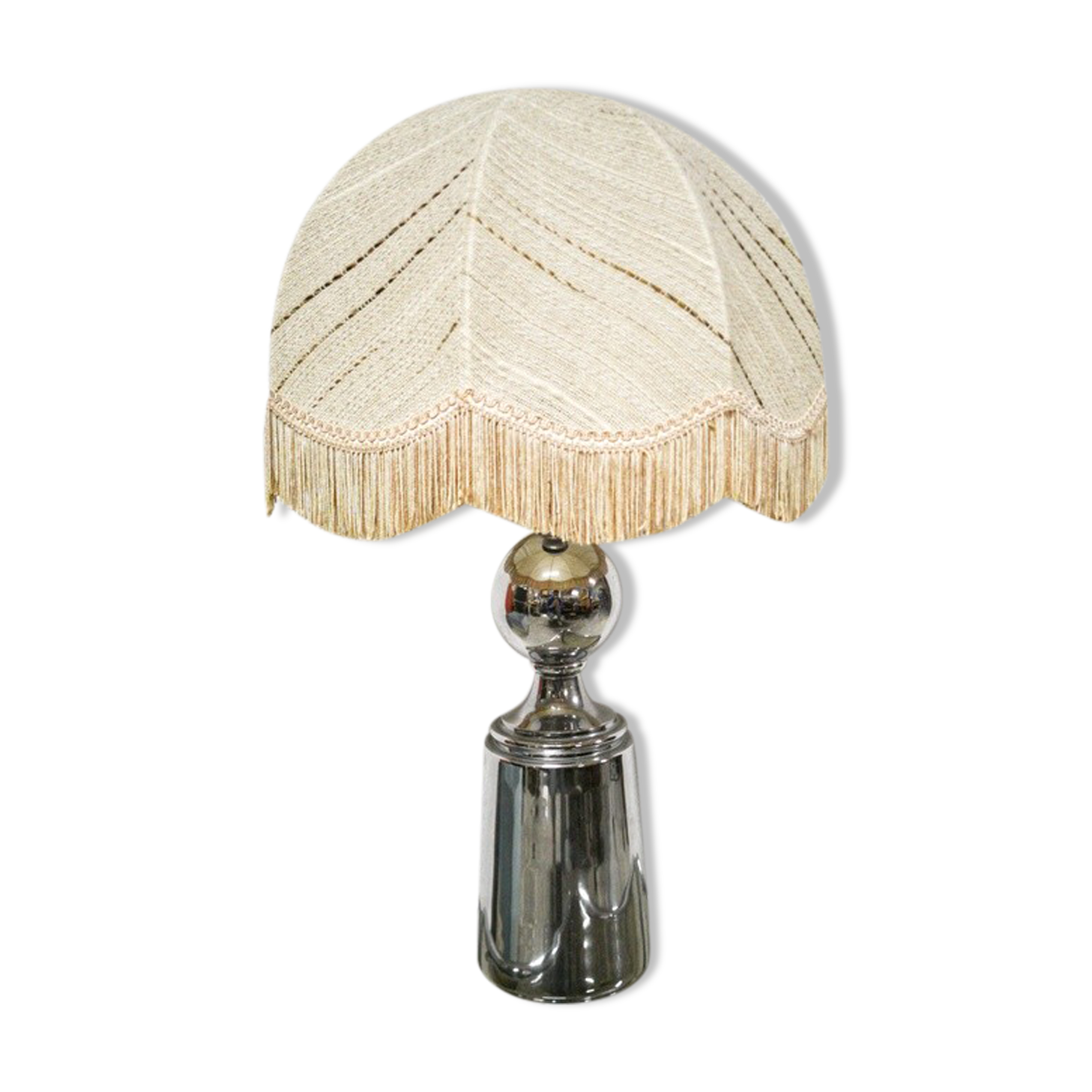 Vintage chrome foot lamp