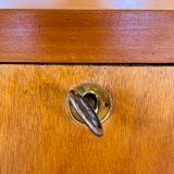 Vintage secretary on feet compass Scandinavian style, circa 50's