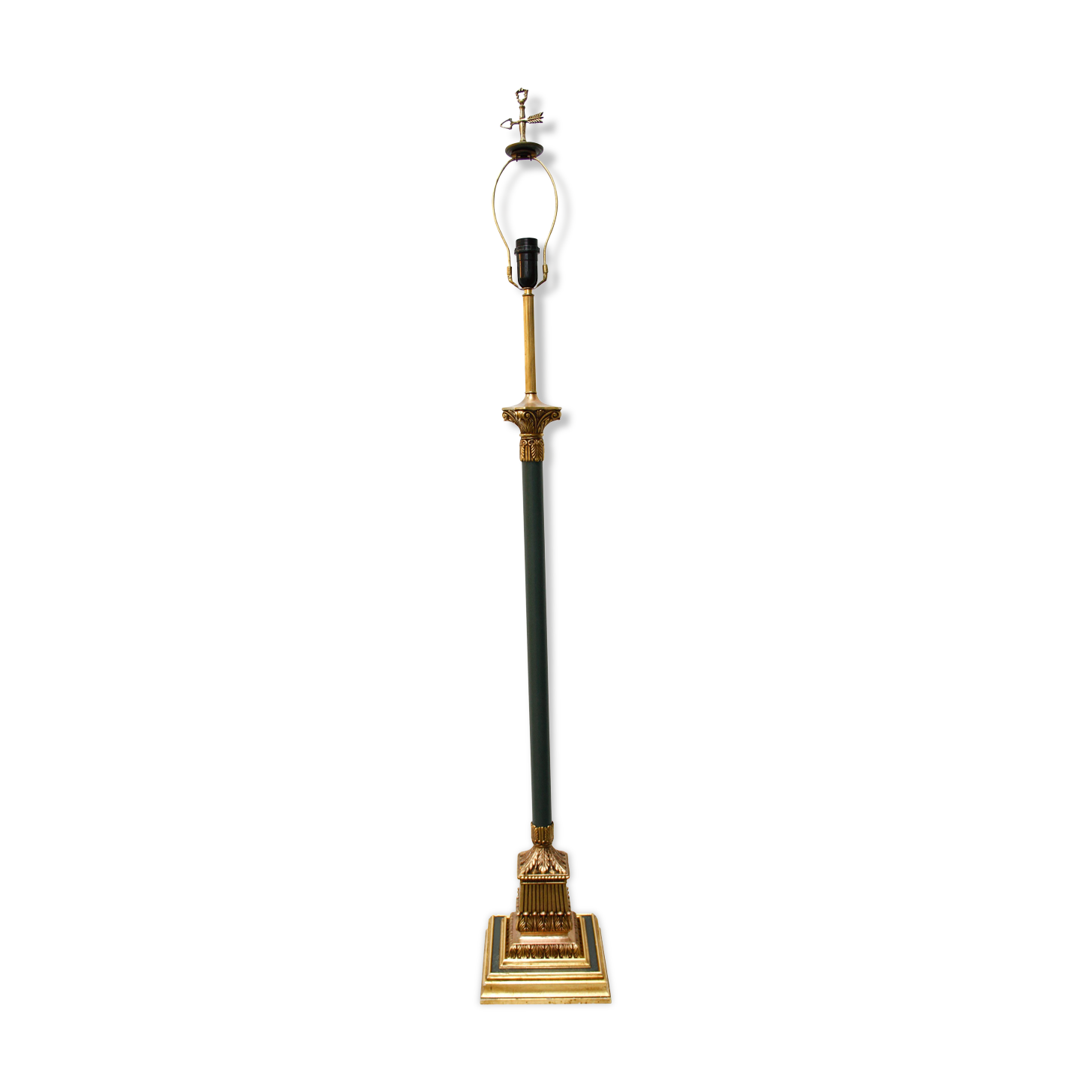 French midcentury Hollywood regency "Corinthian" floorlamp