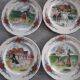 SARREGUEMINES: OBERNAI model - 6 dessert plates - H.LOUX